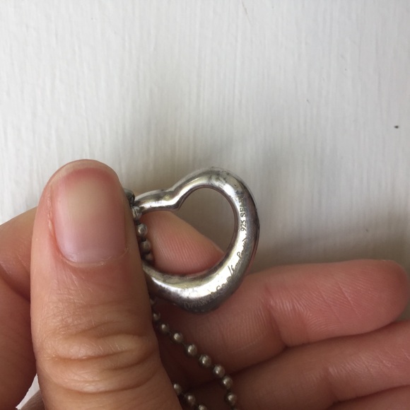 Tiffany & Co Elsa Perretti floating heart sterling - Picture 6 of 7